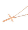 Picture of Dream Runner Tiny Cross Steel w/ Moissanite Necklace