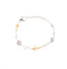 Picture of 925 Sterling Silver Multi Charms with Pearl Blessing Life Bracelet