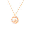 Picture of Golden Grain Mark:  925 Sterling Silver Cultivated Diamond Wheat Crown Necklace