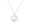 Picture of Golden Grain Mark:  925 Sterling Silver Cultivated Diamond Wheat Crown Necklace