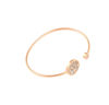 Picture of Silver Tone Anti-fatigue Health Magnetic Tree of Life Surgical Steel Cuff Bangle
