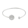 Picture of Tree of Life Health Germanium Crystal Steel Bangle 
