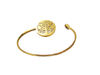 Picture of Silver Tone Anti-fatigue Health Magnetic Tree of Life Surgical Steel Cuff Bangle