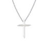 Picture of Dream Runner Tiny Cross Steel w/ Moissanite Necklace