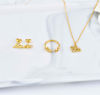 Picture of  "Amen" Steel w/ CZ Stud Earrings