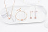Picture of Magic Cube with CZ Charm Bracelet