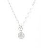 Picture of Filigree Flower with MOP and Pearl Statement Necklace