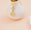 Picture of Filigree Flower with MOP and Pearl Statement Necklace