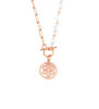 Picture of Filigree Flower with MOP and Pearl Statement Necklace