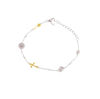 Picture of 925 Sterling Silver Pearl & Multi-Charms Symphony of Life Bracelet 