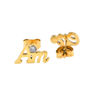 Picture of  "Amen" Steel w/ CZ Stud Earrings