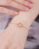Picture of JM Thorn Cross with Love Bracelet (Brass)-40cm+5cm
