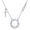 Picture of JM Thorn Cross with Love Necklace (Brass)