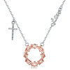 Picture of JM Thorn Cross with Love Necklace (Brass)