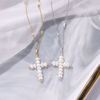Picture of JM Baroque Pearl Cross Silver Chain｜Unique connected pearls, radiating feminine warmth