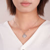 Picture of JM 925 Sterling Silver Mother-of-Pearl Tree of Life Necklace