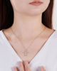 Picture of JM 925 sterling silver bead with marquise cross necklace. (40+5CM)