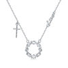 Picture of JM Thorn Cross with Love Necklace (Brass)